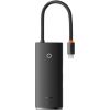 Baseus Lite Series Hub 5w1 USB-C to 3x USB 3.0 + USB-C + HDMI (black)
