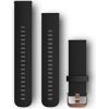 Garmin Acc, vivomove HR bands, black/rose gold, two sizes included