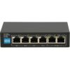 Extralink EX.14831 network switch Managed Fast Ethernet (10/100) Power over Ethernet (PoE) 6U Black