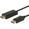 Savio CL-56 video cable adapter 1.5 m DisplayPort HDMI Type A (Standard) Black