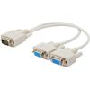 Savio CL-66 VGA cable VGA (D-Sub) 2 x VGA (D-Sub) White