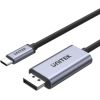 UNITEK V1409A cable gender changer USB-C DisplayPort Black, Grey