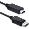 Qoltec 50441 DisplayPort v1.1 male | HDMI male | 4K | 2m Сетевые кабели, провода