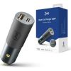 3MK  
 
       Hyper Car Charger 100W / DC12-24 / USB-C+USB-A 
     Black