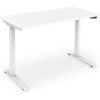 Digitus Electric height adjustable desk, 73 - 123 cm, Maximum load weight 50 kg, Metal, White