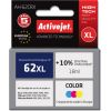 Activejet AH-62CRX ink for HP printer; HP 62XL C2P07AE replacement; Premium; 18 ml; color