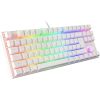 Genesis THOR 303 TKL Gaming keyboard, RGB LED light, US, White, Wired, Brown Switch