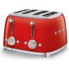 SMEG TSF03RDEU 50's Style Aesthetic Tosteris 4x4 Glossy Red