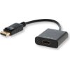 Savio CL-55 video cable adapter 0.2 m DisplayPort HDMI Type A (Standard) Black