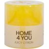 Свеча JUICY CITRON, D6,8xH7,2см, светло-желтая (аромат лайма и лимона)