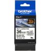 BROTHER TZESL261 36 MM BLACK ON WHITE SELF LAMINATE