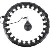 Vingrošanas aplis HHW01 BLACK HULA HOOP WITH WEIGHT HMS