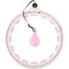 Vingrošanas aplis HHW06 PINK HULA HOOP WITH WEIGHT + COUNTER HMS