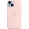 Apple iPhone 14 Silicone Case with MagSafe Chalk Pink