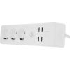 Tellur WiFi Power Strip, 3 Outlets, 4*USB 4A, 2200W, 10A, 1.8m