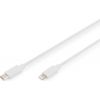 Digitus Lightning to USB-C data/charging cable DB-600109-020-W USB-C to Lightning, USB C, Apple Lightning 8-pin, 2 m