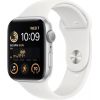 Apple Watch SE 2 (2022) GPS 44mm Silver Aluminium Case with White Sport Band - Regular