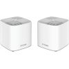 D-Link Dual Band Whole Home Mesh Wi-Fi 6 System COVR-X1862 (2-pack) 802.11ax,  574+1201 Mbit/s, 10/100/1000 Mbit/s, Ethernet LAN (RJ-45) ports 1, Mesh Support Yes, MU-MiMO Yes, Antenna type 2 x 2.4G WLAN Internal Antenna, 2 x 5G WLAN Internal Antenna
