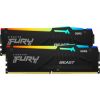 Kingston Fury Beast RGB 32GB DDR5, 5200 MHz, CL36, Non ECC DIMM, (16GB x2)