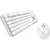 Wireless keyboard + mouse set MOFII Sweet 2.4G (white)