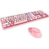 Wireless keyboard + mouse set MOFII Sweet 2.4G (pink)