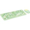 Wireless keyboard + mouse set MOFII 666 2.4G (Green)