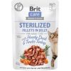 BRIT Care Sterilized Fillets in Jelly - duck and turkey fillets in jelly - wet cat food - 85 g