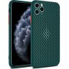 Fusion Breathe Case Silikona Aizsargapvalks Priekš Apple iPhone 12 Pro Max Zaļš
