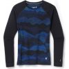 Smartwool Termo krekls SW WS Classic Thermal Merino Base Layer Pattern Crew XS Blueberry Hill Mountain Scape