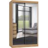 Top E Shop Szafa z drzwiami przesuwnymi z 2 lustrami IGA 120x61xH200 artisan