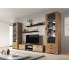 Cama Meble SOHO 4 set (RTV180 cabinet + 2x S1 cabinet + shelves) Oak lefkas