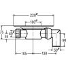 Viega traps 100x100mm DN50 horiz.ar 90° (557126)