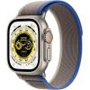 Apple Watch Ultra GPS + Cellular 49mm Titanium Case with Blue/Gray Trail Loop - M/L