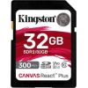 Kingston Canvas React Plus SDHC 32GB Class 10 UHS-II/U3 V90