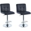 Bāra krēslu komplekts melns 2 gab Saska Garden Tūrisma krēsli