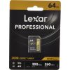 Lexar карта памяти SDXC 64GB Professional 2000x UHS-II U3 V90