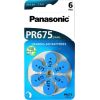 Panasonic батарейка для слухового аппарата PR675LH/6DC