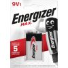 Energizer Max 426660 Battery 9V 6LR61, 1 piece, Eco pack