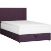 Continental bed LEVI 120x200cm, with mattress, dark pink