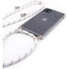 Evelatus  
       Samsung  
       A30s Case with rope White Stripes 
     Transparent