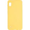 Evelatus  
       Samsung  
       Galaxy A10 Soft Touch Silicone Case with Strap 
     Yellow