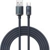 Baseus Crystal Shine Series провод с быстрой зарядкой USB / USB Type A - USB Type C 100W 2m черный