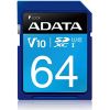 ADATA Premier 64 GB, SDHC, Flash memory class 10, No