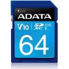 ADATA Premier 64 GB, SDHC, Flash memory class 10, No