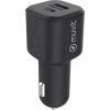 Car Charger PD USB 20W+ QC 3.0 18W By Muvit Black