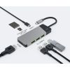 GREEN CELL HUB USB-C ADAPTER GC CONNECT 7W1 (3XUSB 3.1, HDMI 4K 60HZ, USB-C PD 85W, MICROSD/SD)