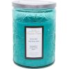 Svece stikla burkā ROMANTIC TIMES, D8xH11cm, ar vāku, zils (aromāts- HEALING CRYSTAL SPA)