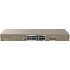 Tenda TEG1118P-16-250W network switch Unmanaged Gigabit Ethernet (10/100/1000) Power over Ethernet (PoE) 1U Brown