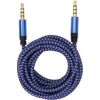 Sbox AUX Cable 3.5mm to 3.5mm fruity blue 3535-1.5BL