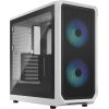 Fractal Design Focus 2 RGB White TG Clear Tint, Midi Tower, Power supply included No